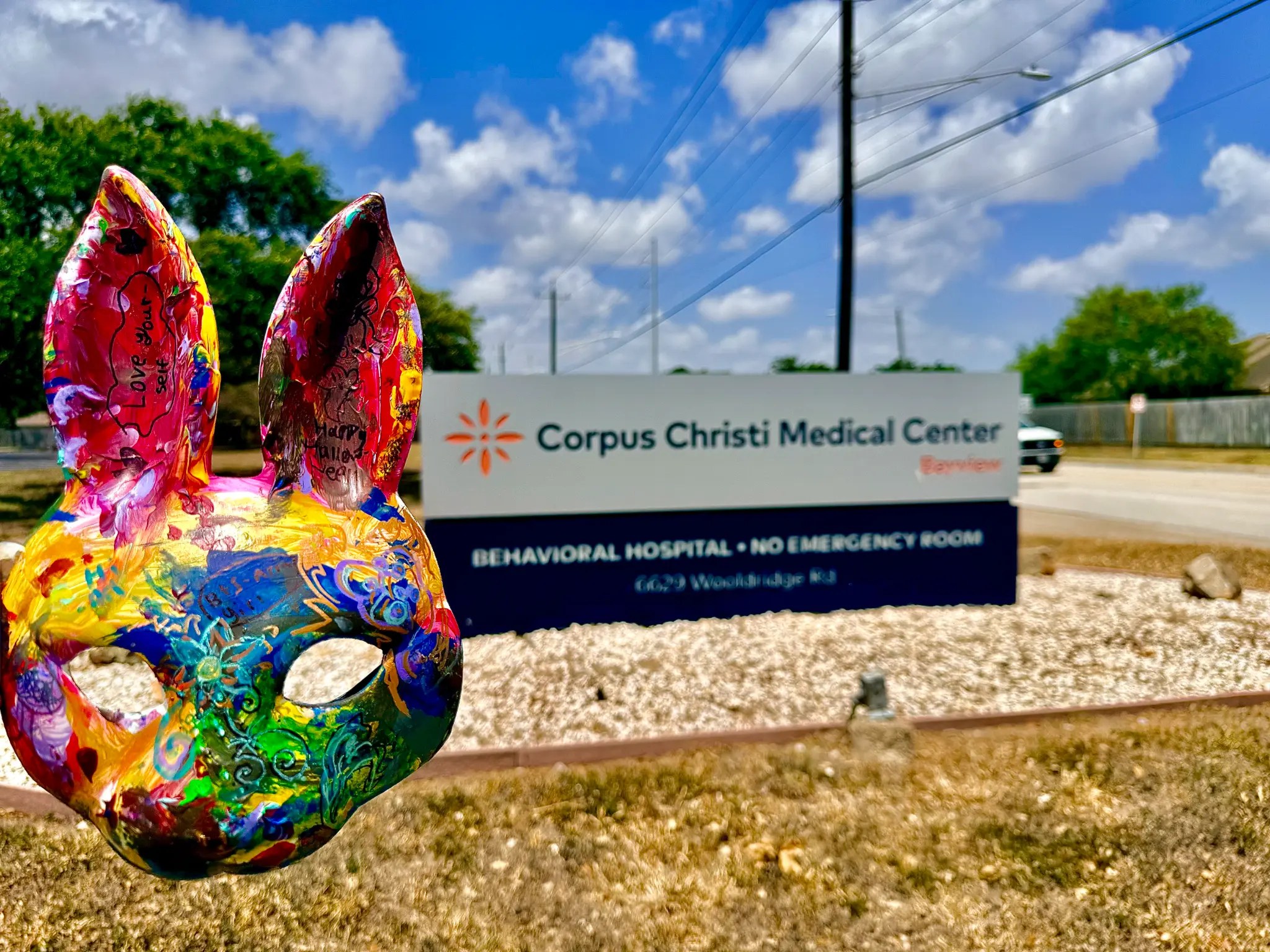 arts-for-at-risk-youth-community-artwork-at-ccmcbv Colorful community artwork outside Corpus Christi Medical Center at Bay View