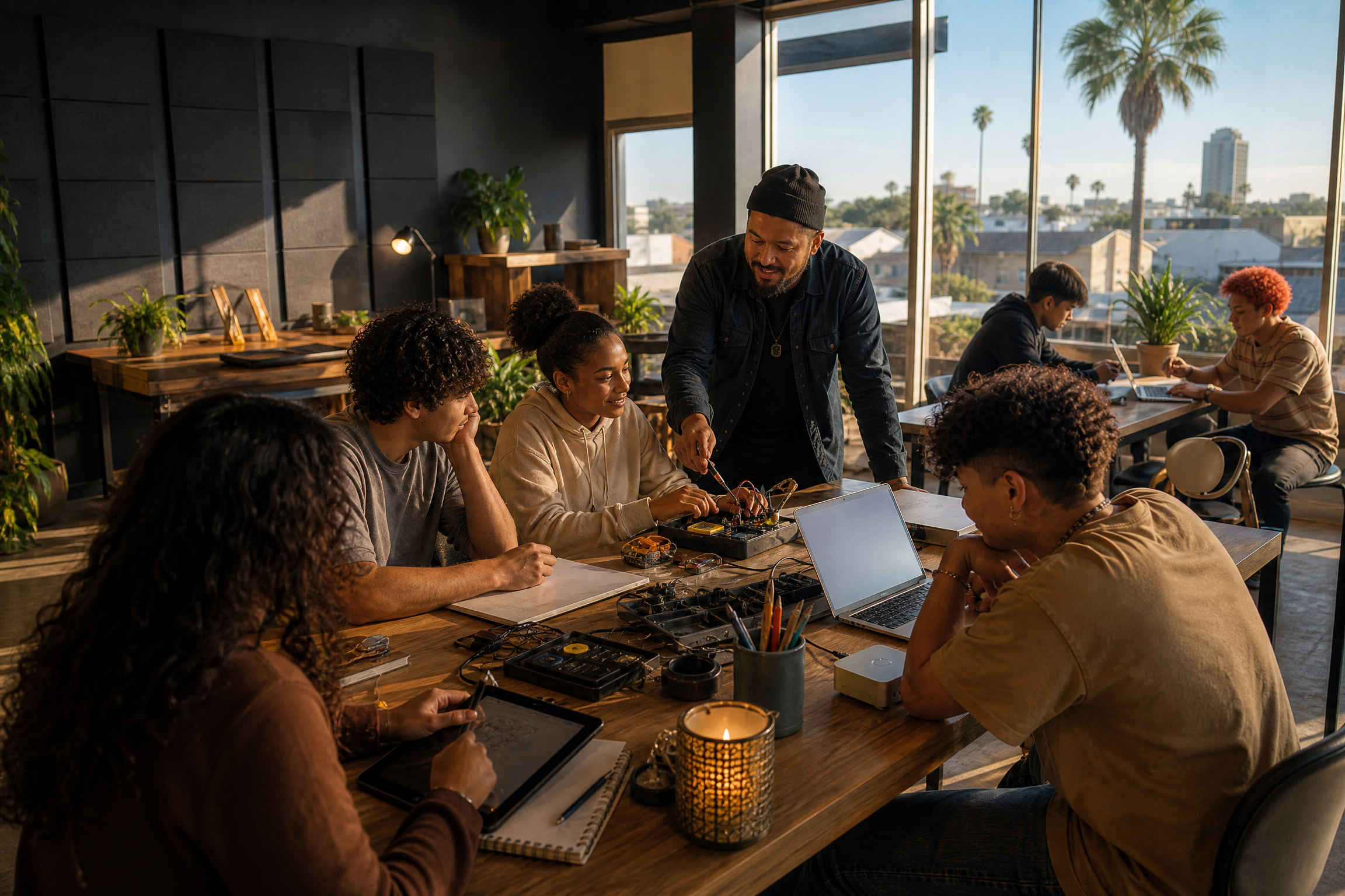 Creative technology workshop at WE CREATE